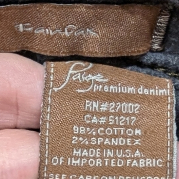 Paige Fairfax Black Stretch Bootcut Low Rise Jeans (12) - Picture 7 of 12